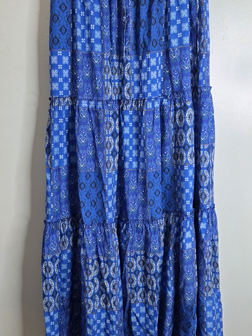 Blue Printed Women’s Maxi Skirt